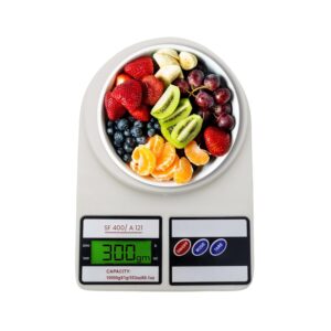 ATOM ALISTON K1 Series Digital Kitchen Weighing Scale 10 kg, Electronic Weight Machine with LCD Display for Baking, Cooking, Food & Diet, SF-400/A121. 6Months Warranty